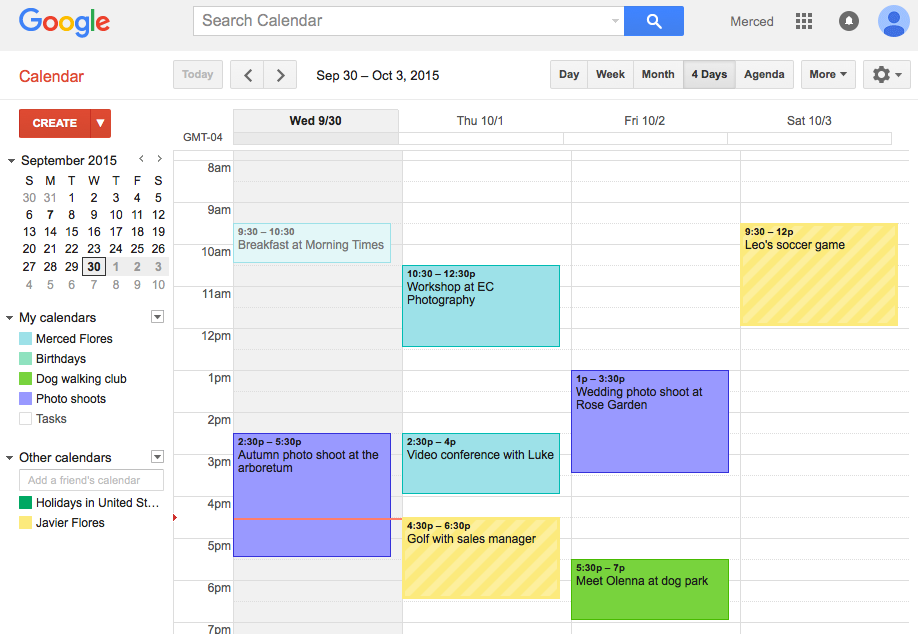 Google Calendar and deliting bookings from calendar