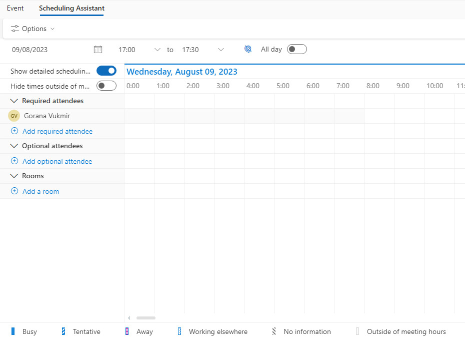  Outlook Scheduling Assistant