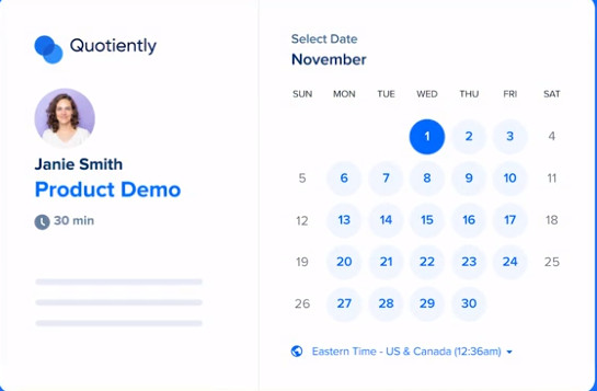 Calendly pros and cons: Calendly interface