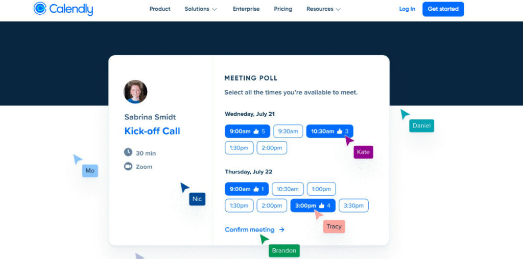 Calendly meeting poll