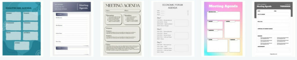 Free Meeting Agenda Template Google Docs