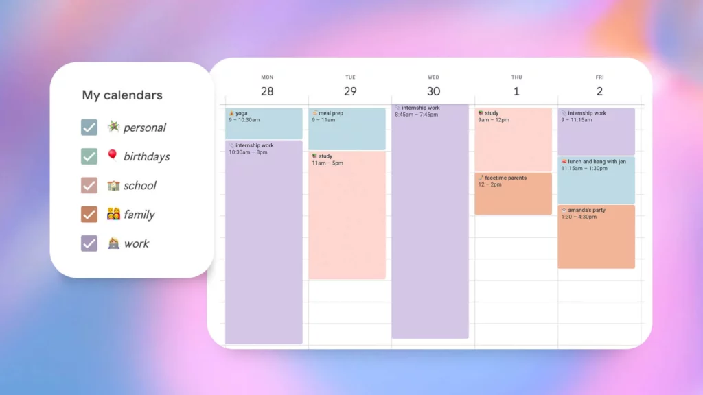 How to Make Google Calendar Aesthetic