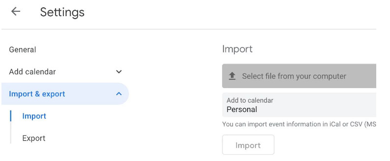 How To Add ICS To Google Calendar?