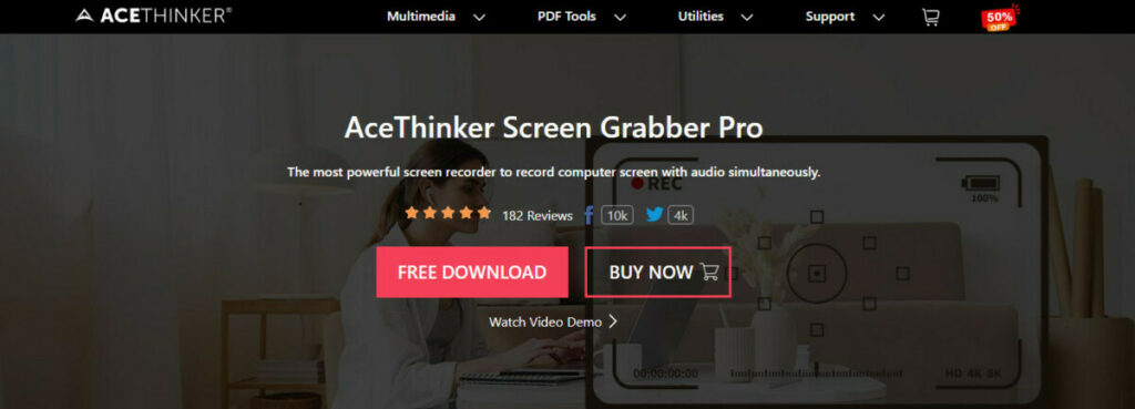 AceThinker Screen Grabber Pro: Loom alternatives