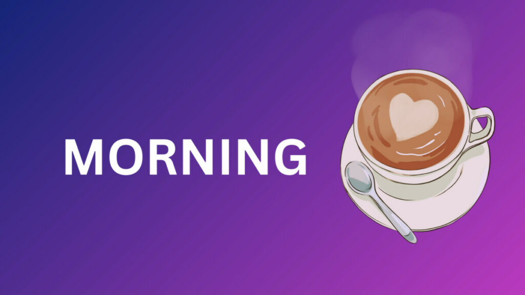 What does a salesperson's day look like with and without Weezly: Morning and coffee