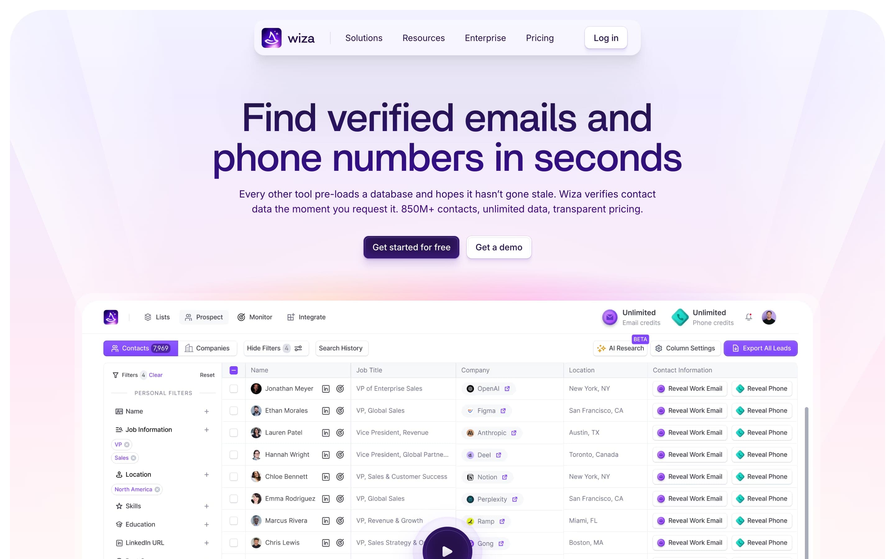 Wiza homepage
