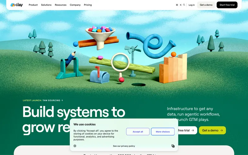 Clay homepage