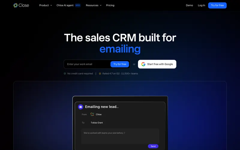 Close homepage