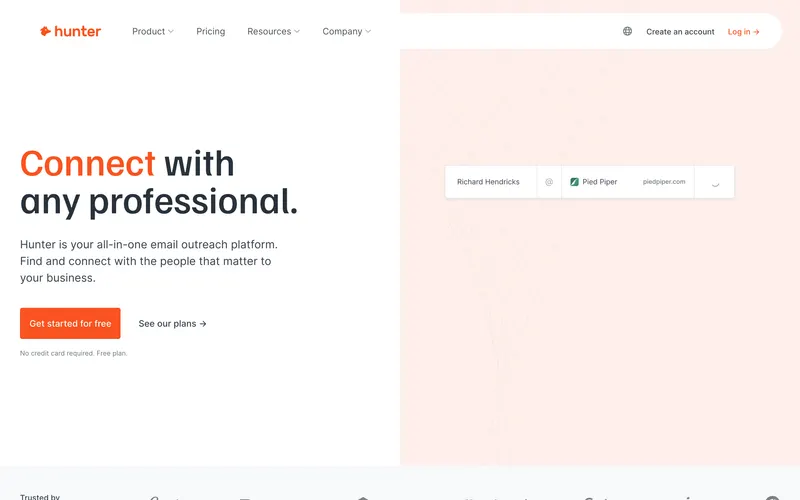 Hunter homepage