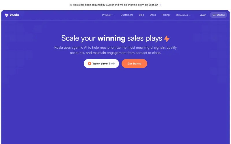 Koala homepage