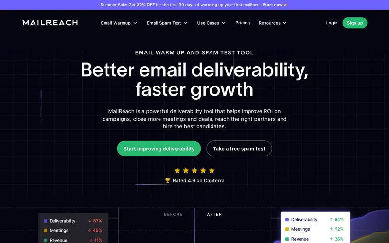 MailReach homepage