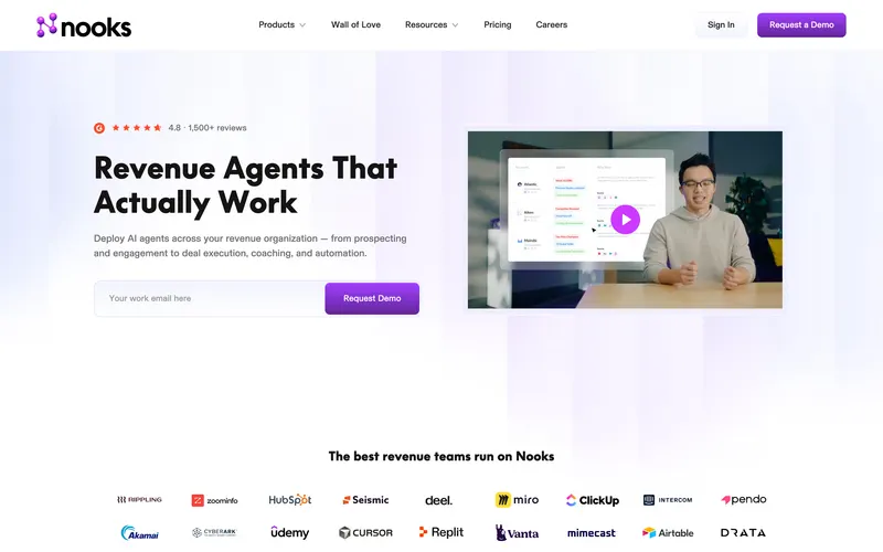 Nooks homepage