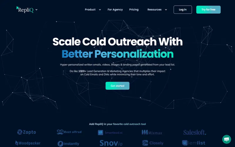 RepliQ homepage