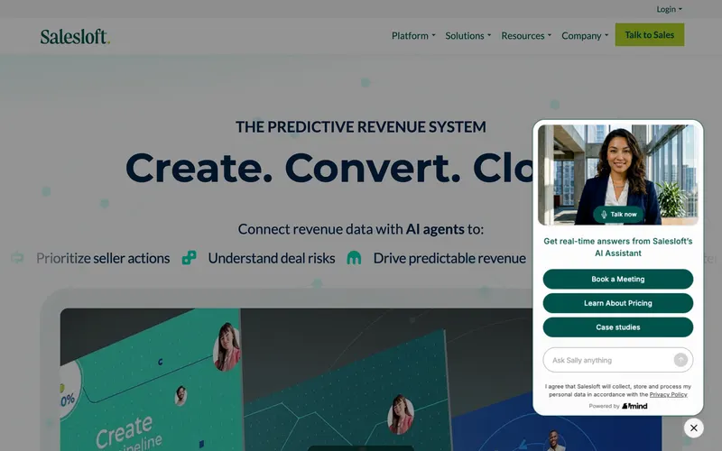 Salesloft homepage