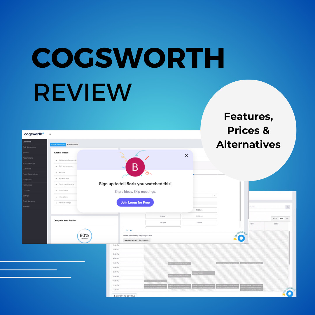 Featured image displaying the Cogsworth, advanced appointment scheduling software discussed in the article.