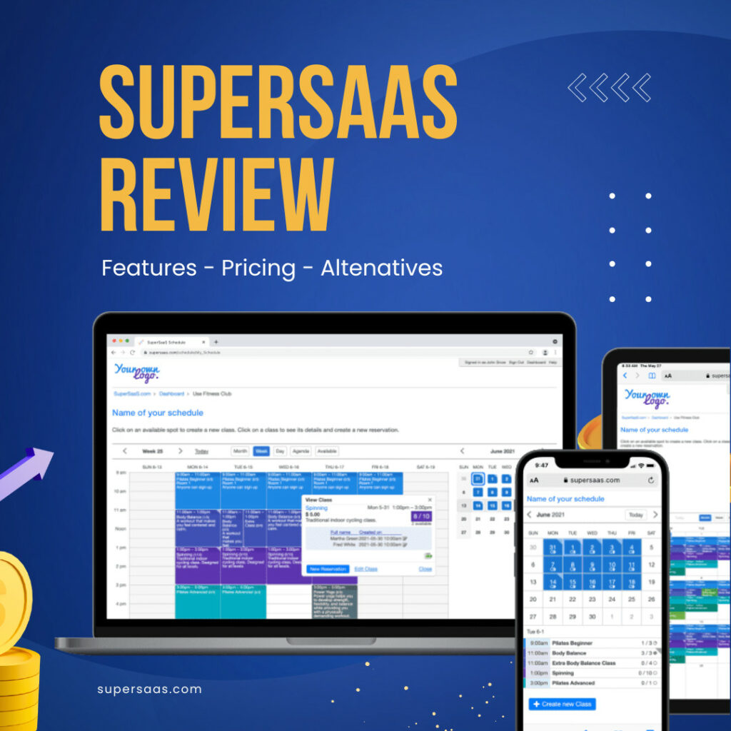 Supersaas - Review - Pricing - Alternatives and features