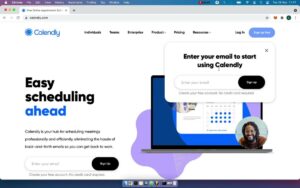 Calendly home page