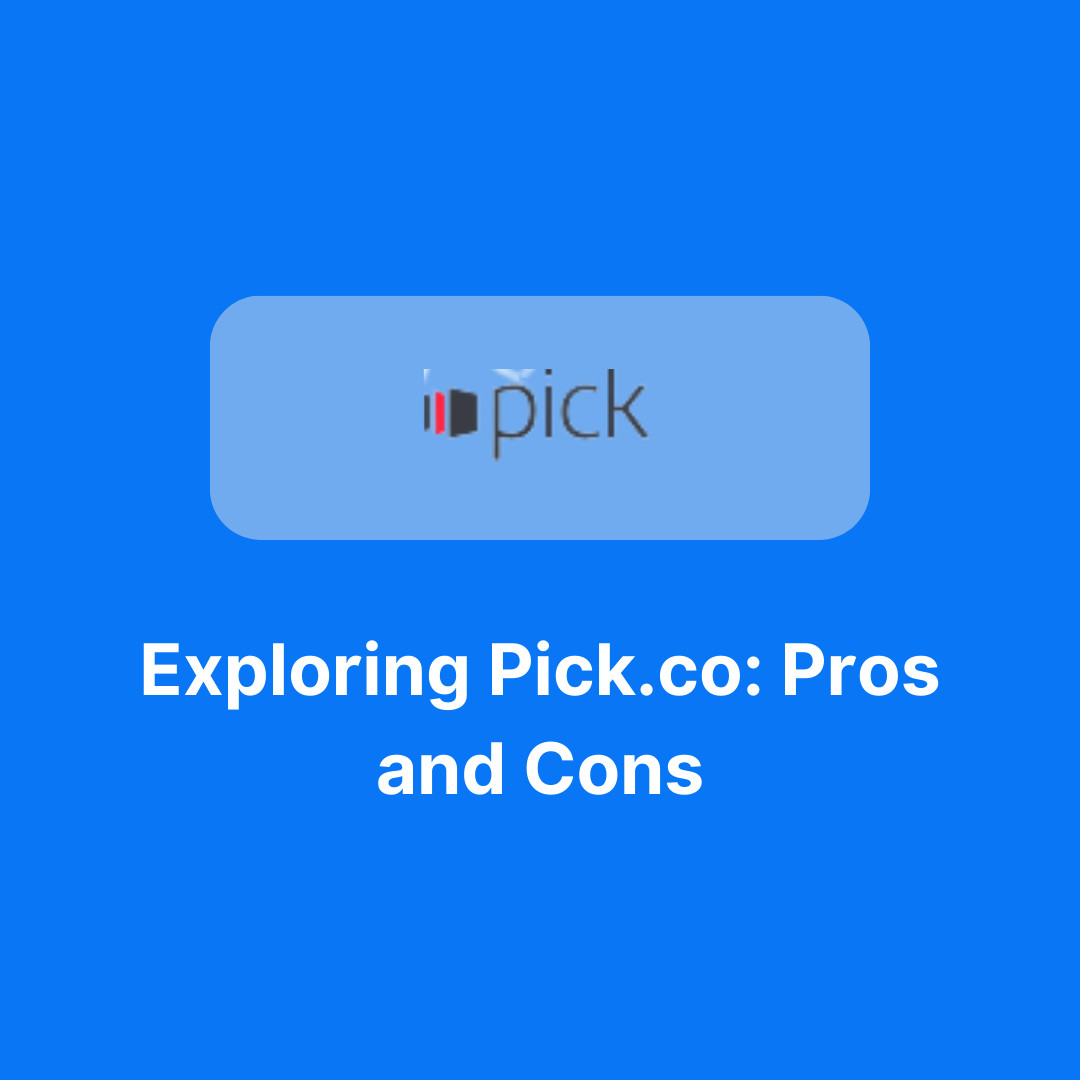 Pick.co pros and cons