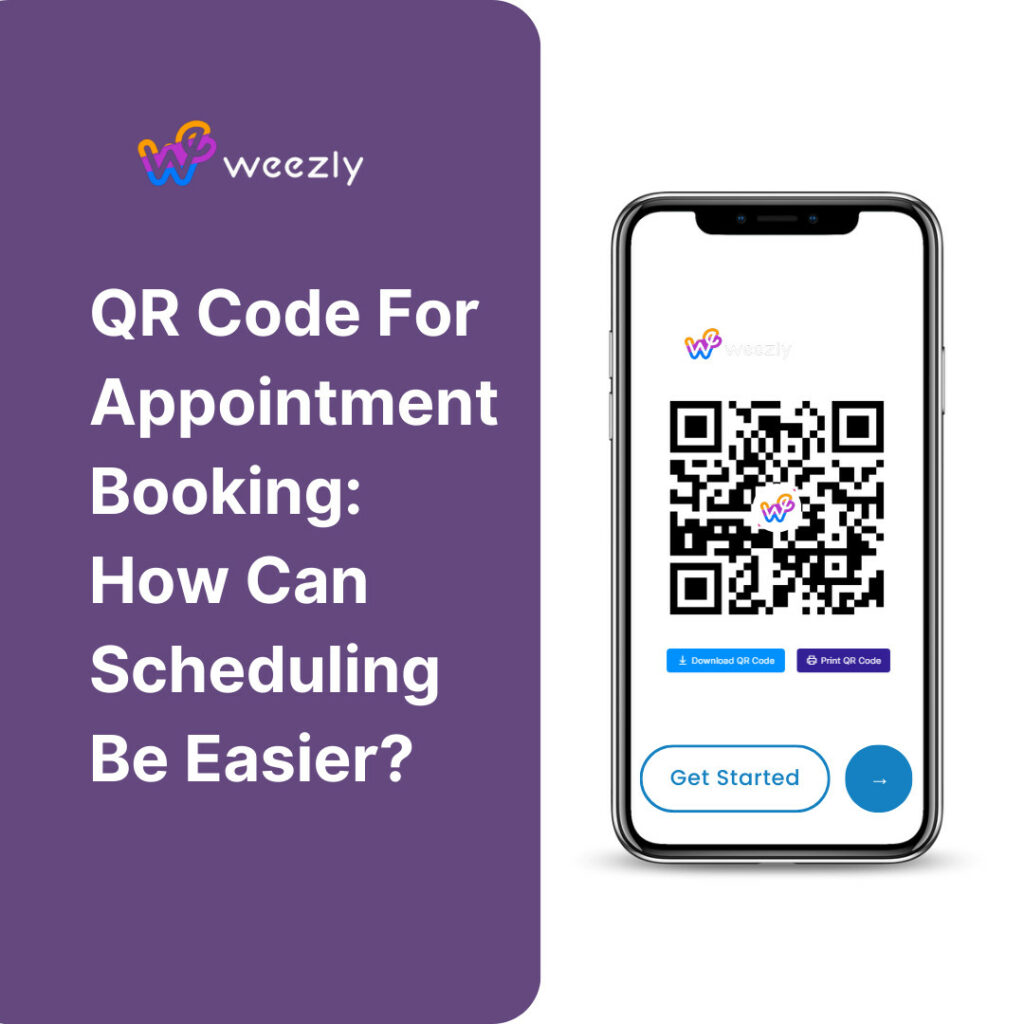 Weezly's QR Code for Appointment Booking
