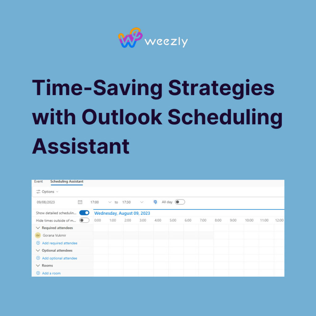 outlook scheduling assistant