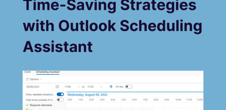 outlook scheduling assistant