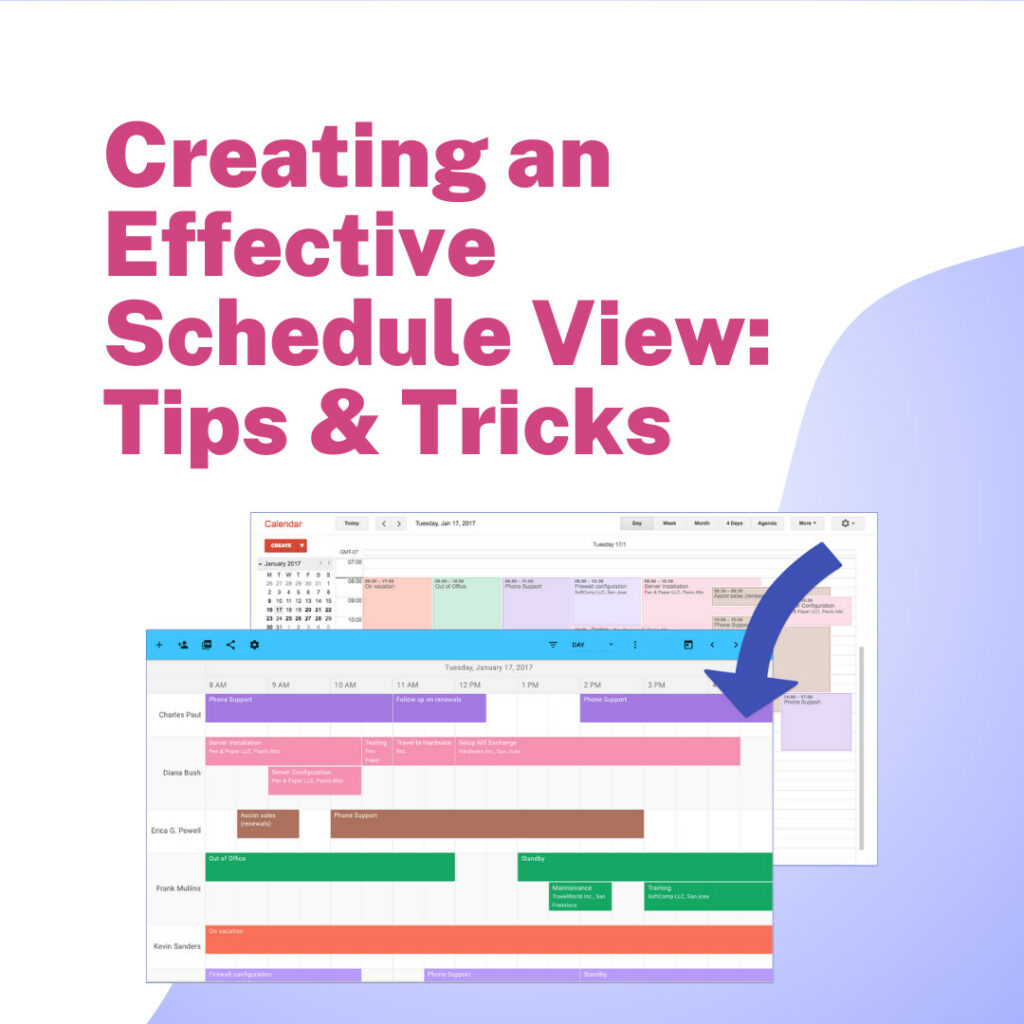 Creating an Effective Schedule View: Tips & Tricks
