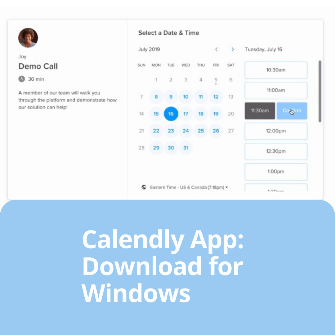 Calendly App: Download for Windows