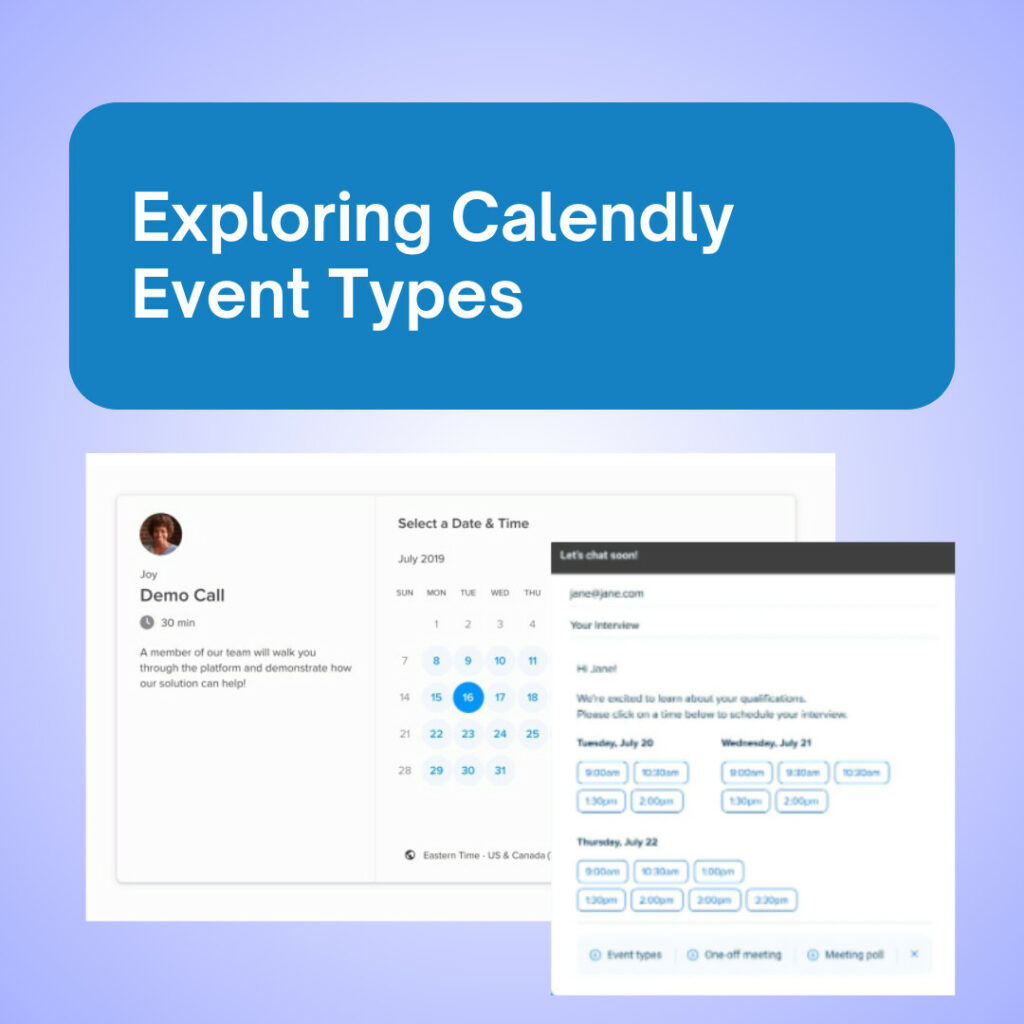 Exploring Calendly Event Types