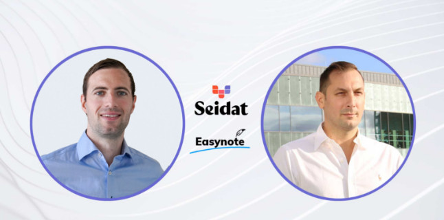 Fredrik Malmsten, International Sales Manager of Seidat, and Mensur Zahirovic, founder & CEO of Easynote.