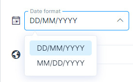 Set the right date format in Weezly