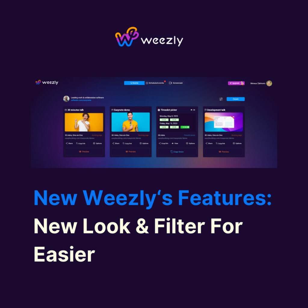 New Weezly's Features: New Look & Filter For Easier Navigation