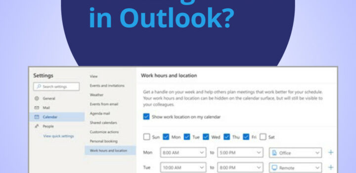 How to Set Working Hours in Outlook?