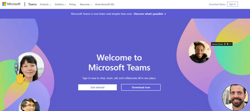 How to Share Audio on Microsoft Teams: Teams home page