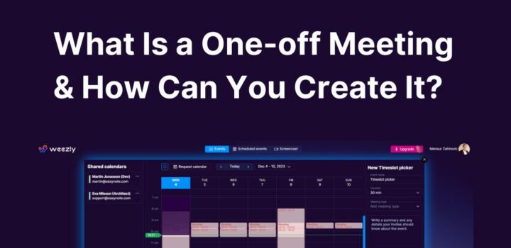 What Is a One-off Meeting & How Can You Create It?