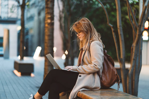 Student Planning: Girls with laptop