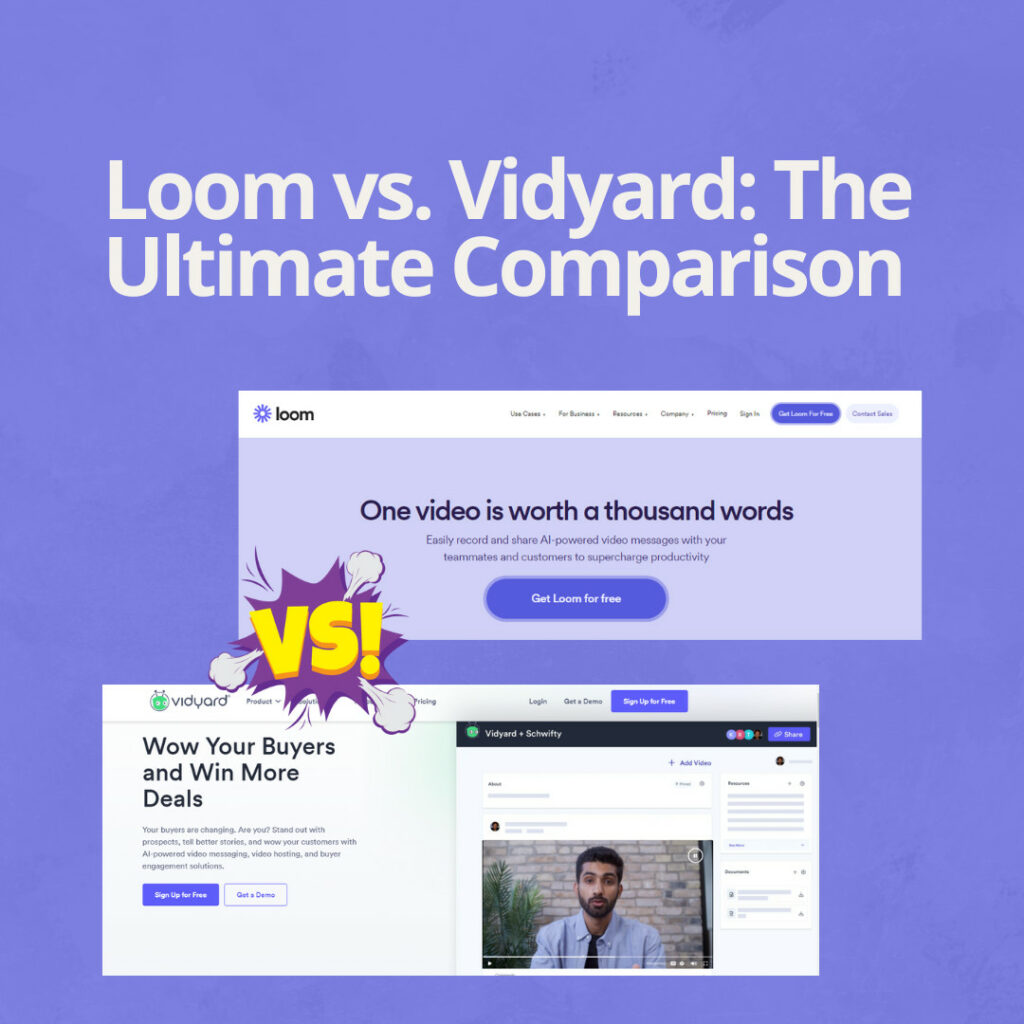 Explore Loom vs. Vidyard features and benefits. Article.