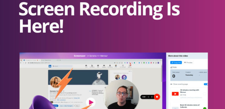 screen recording with Weezly