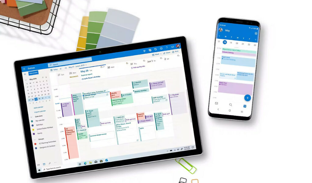 How to See Declined Meetings in Outlook: Outlook Calendar interface