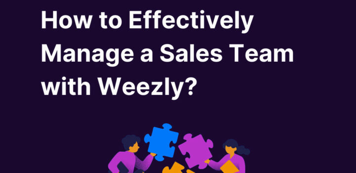 How to Effectively Manage a Sales Team with Weezly?