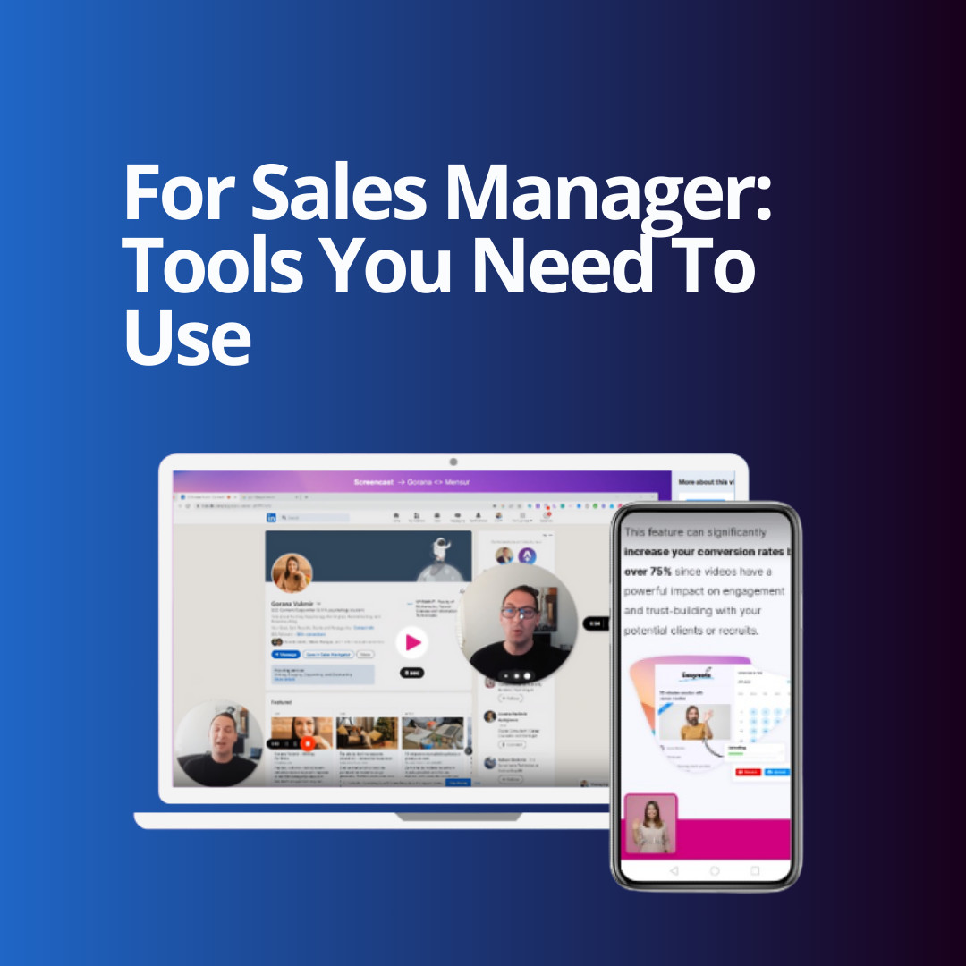 For Sales Manager: Tools You Need To Use