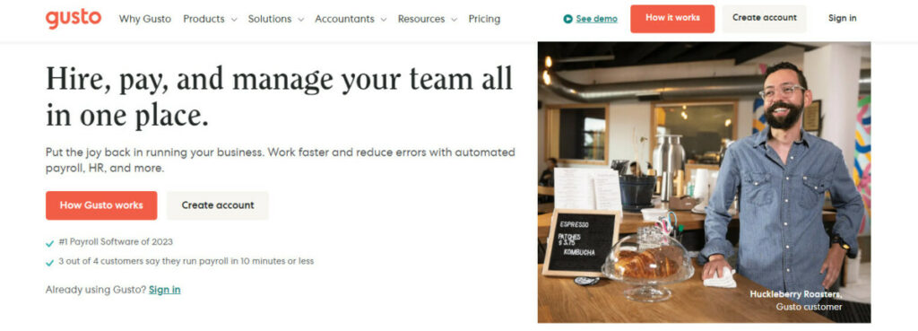 Gusto: Employee Onboarding Tools