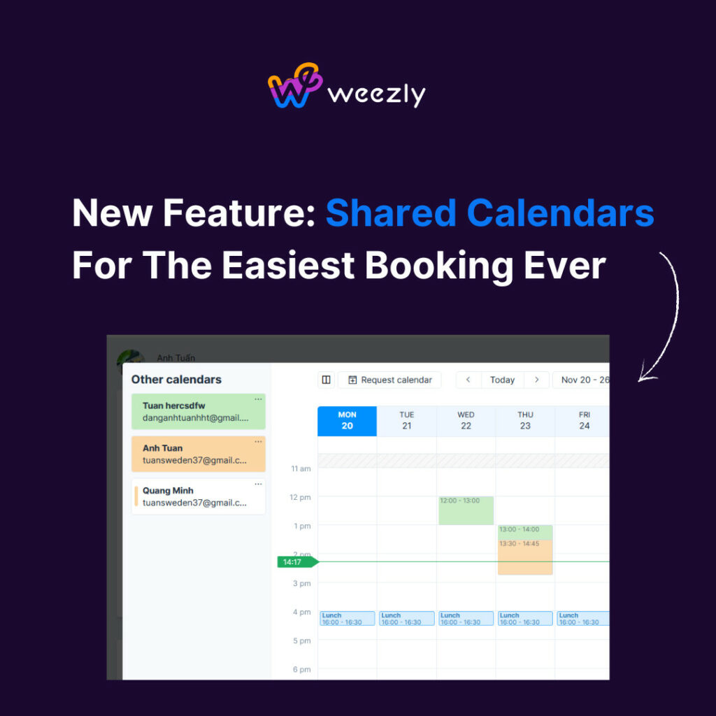 New Feature: Shared Calendars For The Easiest Booking Ever