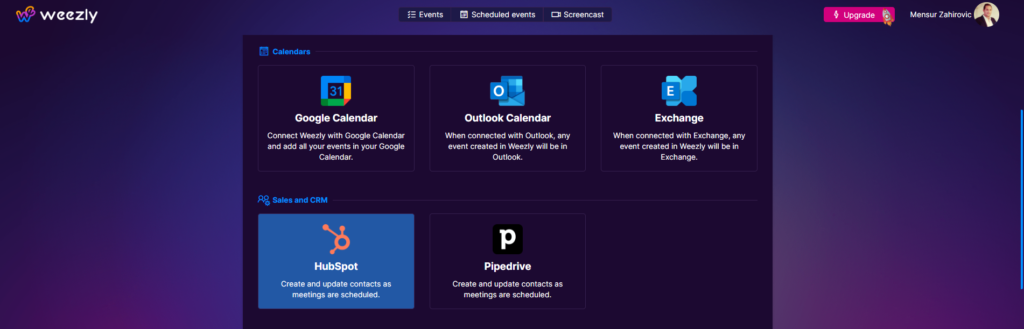 Weezly and HubSpot: Integration