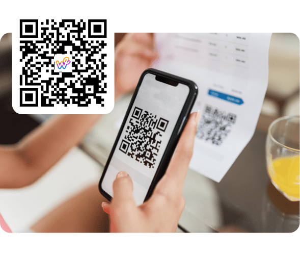 Weezly's qr code allows you to go directly to your booking page