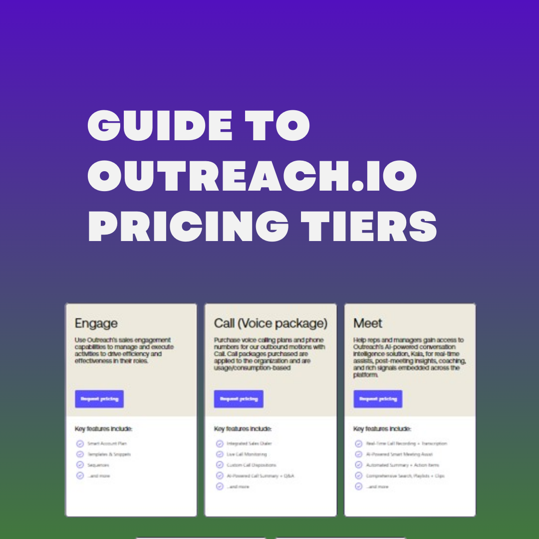 Guide to Outreach.io Pricing Tiers