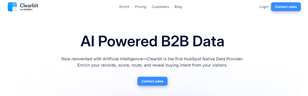 Clearbit, One of The Best B2B Lead Generation Tool