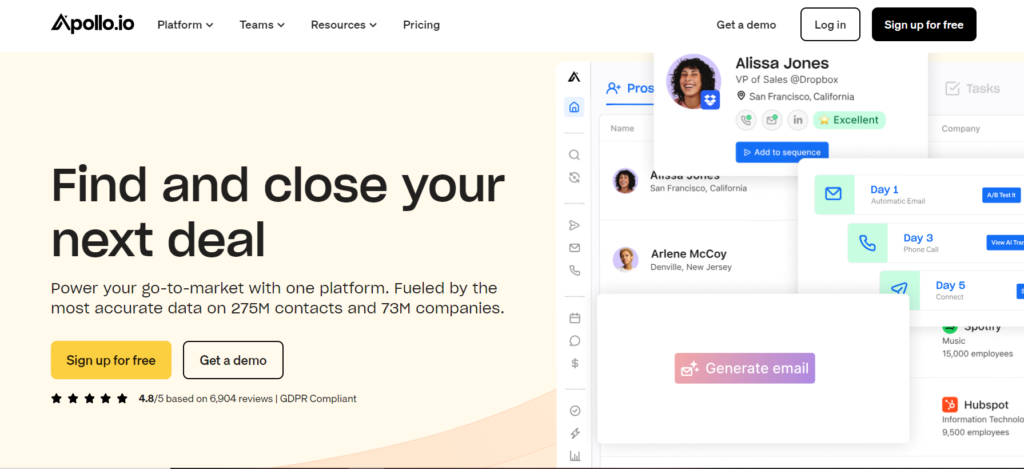 Apollo.io, sales intellingence
