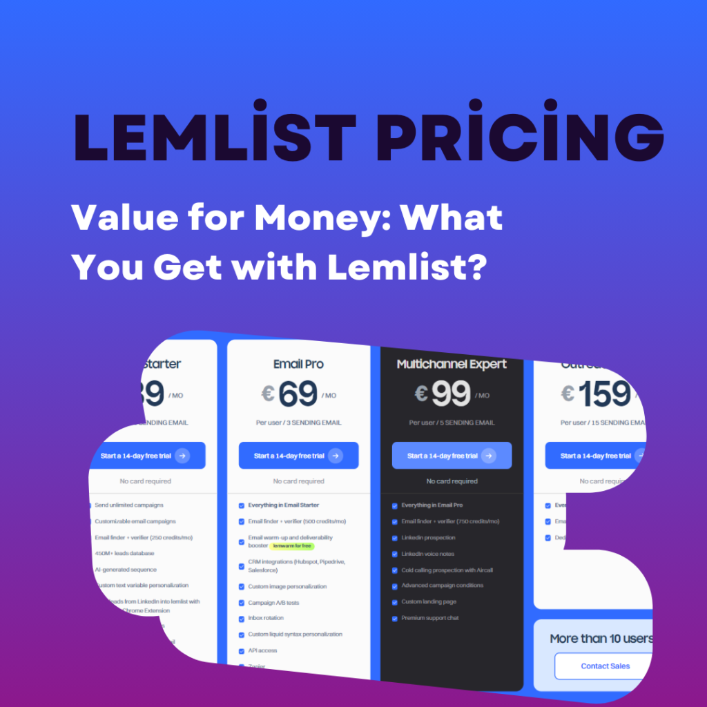 lemlist pricing