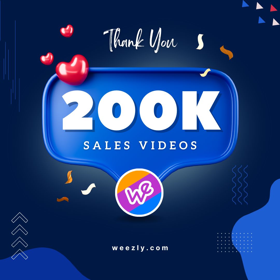 Over 200.000 Personalized Sales Videos With Weezly