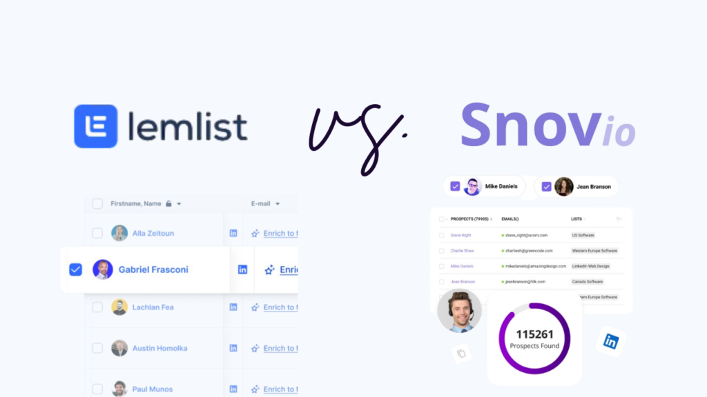 lemlist vs. snov.io